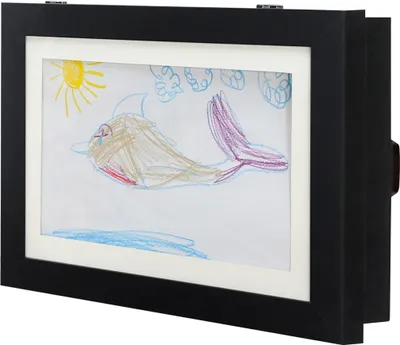Produktbild von Bilderrahmen aufklappbar für ca. 50 Bilder - A4 / ca. 24x33 cm - Farbe: schwarz
