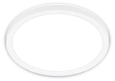 Zdjęcie produktu dla Lampa sufitowa LED Briloner Tava, Płaska, Światło pośrednie, Neutralne białe światło, Biały, Ø24 x 3 cm