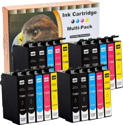 Produktbild von 20 kompatible Druckerpatronen für Epson T1281, T1282, T1283, T1284 - Epson Stylus Office Serie BX305f, SX125, SX235w, SX425W, SX435w, SX445W, S22