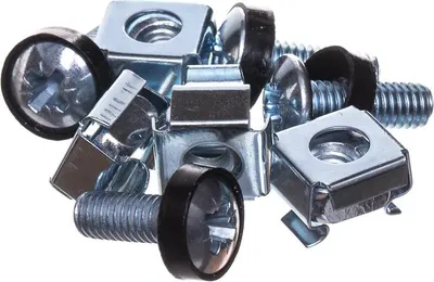 Immagine prodotto di Vite di montaggio a rack (rondella nera con flangia) cpl. 4 pezzi Netrack