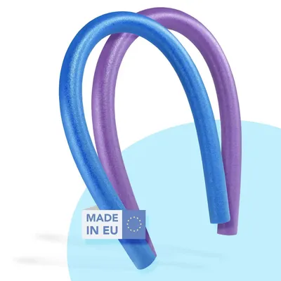 Weko Fun 2 Schwimmnudel Blau, Lila, Made in EU. Poolnudel für Wassergymnastik und Schwimmen.