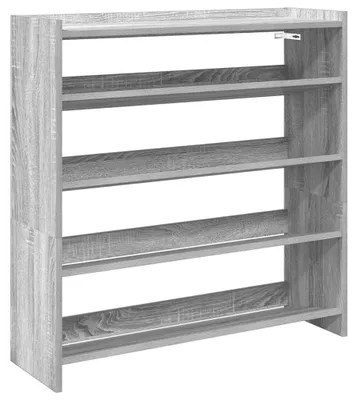 Zdjęcie produktu dla vidaXL Stojak na buty szary Sonoma 80x25x81 cm Materiał drewnopochodny