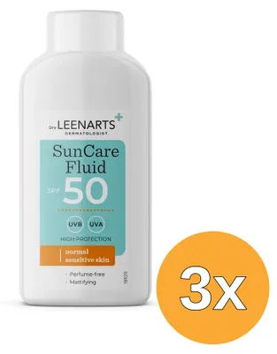 Produktbild von 3x Suncare Fluid SPF50 von Dr. Leenarts (50 ml)
