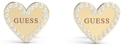 Produktbild von GUESS Heart to Heart Ohrstecker, Edelstahl, Goldfarben