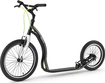 Produktbild von Tretroller Yedoo Rodstr 20/16 Alu Roller Scooter Sportroller Dogscooter schwarz