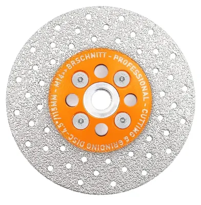 Immagine prodotto di Disco diamantato da 115 mm, bilaterale, per tagliare e smerigliare granito, marmo, piastrelle e pietre naturali