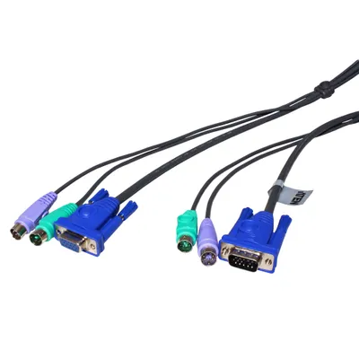 Obrázek produktu pro ATEN AT-2L5002P/C, 1,8 m, PS/2, PS/2, VGA, VGA, 2xPS/2, VGA, 2xPS/2