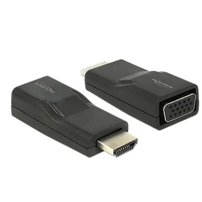 Produktbild von DeLOCK HDMI/VGA, HDMI, VGA, Schwarz