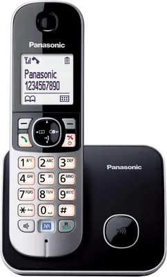 Productafbeelding van Panasonic KX-TG 6811: Draadloos telefoonapparaat met lage stralingsuitstoot, nummerweergave, 18 uur spreektijd, 7 dagen stand-by, handsfree functie, DECT