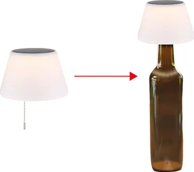 Produktbild von GLOBO 36000 Solarleuchte Kunststoff opal, 10x LED