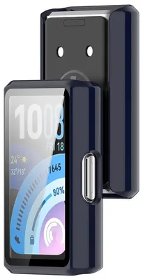 Produktbild von Schutzhülle mit Glas für Huawei Band 11 Pro, Bizon Case Watch Adamo, Blau