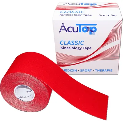 Produktbild von AcuTop® Classic Kinesiology Tape 5 cm x 5 m : Rot Produktfarbe: Rot