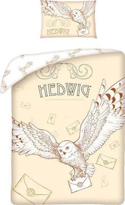 Obrázek produktu pro Harry Potter Hedvika dětské ložní prádlo Oboustranné ložní prádlo 100 x 135 cm