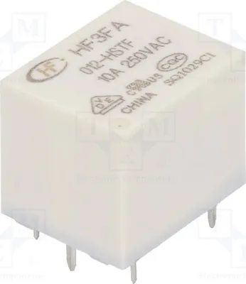 Produktbild von 1x Relais: elektromagnetisch USpule : 12VDC 10A/277VAC HF3FA/012-HSTF Elektromag