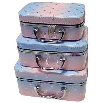 Produktbild von Extralink Lifestyle, Kosmetiktasche für Frauen, 3-in-1-Kosmetiktasche, Organizer