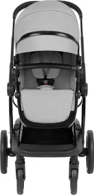 Produktbild von Kikkaboo Kombikinderwagen Irene 3 in 1 Babywanne Autositz Adapter Wickeltasche grau/schwarz
