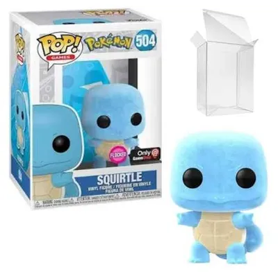 Image de Funko Pop! Games : Pokémon - Carapuce (flocé) - Exclusivité Gamestop n° 504