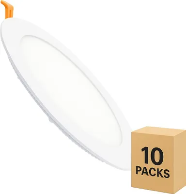 Produktbild von LED Einbaustrahler flach 15W Rund SuperSlim Ausschnitt Ø 170 mm (Pack 10) 4000K Neutralweiß
