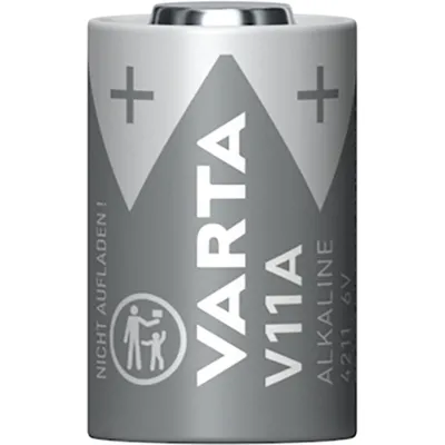 Produktbild von Varta V11A, Einwegbatterie, Alkali, 6 V, 1 Stück(e), 38 mAh, Blau, Silber