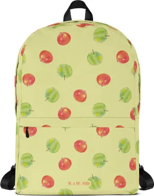 Produktbild von Mr. & Mrs. Panda Schulrucksack Apfel Traum - Gelb - Geschenk, Muster, Laptoprucksack, Unirucksack, Rucksack, Tagesrucksack, Business-Rucksack