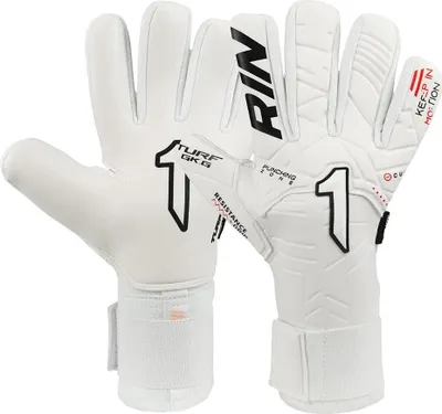 Image de Gants de gardien de but Rinat Kratos Turf Basic Junior Blanc 4 Enfants Blanc 4