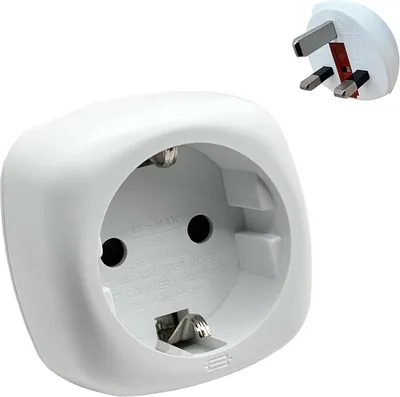 Produktbild von Reiseadapter, EU-Stecker auf UK-Stecker, 2-polig auf 3-polig