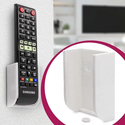Produktbild von Fernbedienungshalter Wand Halterung Weiß passend für Samsung TV Fernseher AA59-00818A