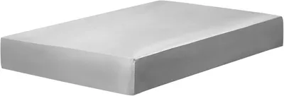 Produktbild von Satin-Bettwäsche, 100x200 cm, Spannbettlaken bis 35 cm Matratzenhöhe, anthrazit, 100x200x35 cm