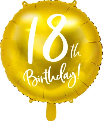 Immagine prodotto di Ballo in foil per il 18° compleanno, dorato, 45 cm