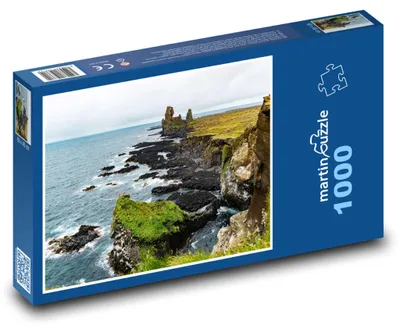 Zdjęcie produktu dla Puzzle 1000 Wybrzeże z klifami i morzem - martinpuzzle