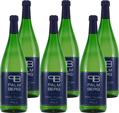 Produktbild von Palmberg Müller-Thurgau QbA -lieblich- (6 x 1,0L)