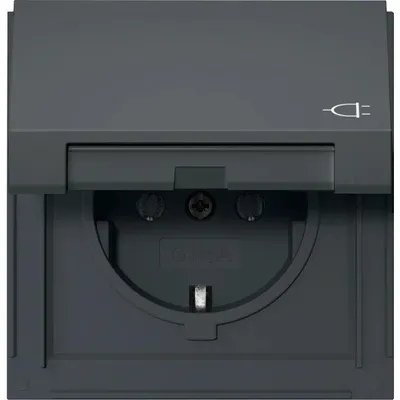 Produktbild von Gira SCHUKO-Steckdose, Gira TX_44, Anthrazit, 1 Stk.