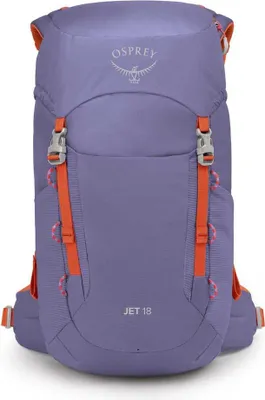 Productafbeelding van Osprey Jet 18L rugzak voor kinderen, paars. Geschikt voor jongens en meisjes. Kleur: paars. Maat: one size