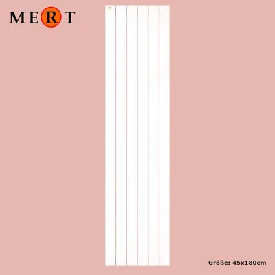 Produktbild von Mert Badheizkörper TEO weiß, 450 x 1800 mm, ohne Regale, ohne Heizstab
