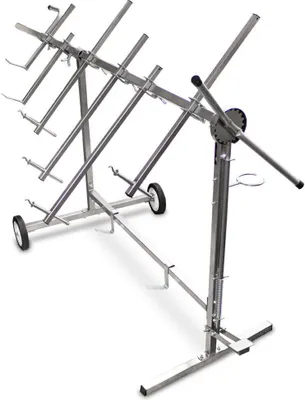 Produktbild von Bituxx Lackierständer Lackierbock Drehlackierständer 360° Fahrbar 6-Armig Pulverbeschichtet MS-17232