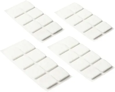 Immagine prodotto di Cuscinetti in feltro 30x30 mm, bianco, confezione da 32 pezzi