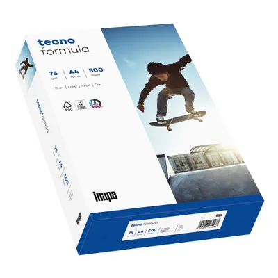 Produktbild von inapa Drucker-/ Kopierpapier tecno Formula: 75 g/m², A4, 500 Blatt, hochweiß