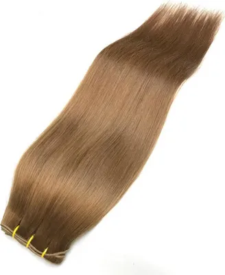 Produktbild von Weave Hair Echthaartresse für Haarextensions, Remy Haar, Farbe mittelblond 7N, Länge (30 cm), ca. (100 g)