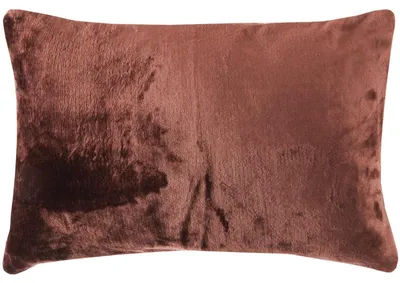 Produktbild von Kissenhülle 40x60 cm Braun, 1 Stück ohne Füllung, flauschiger Kissenbezug mit Reißverschluss, Cashmere Touch, 100% Polyester, waschbar bei 30°C