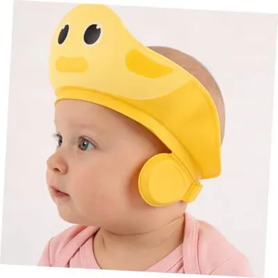 Produktbild von Shampoo-kappe Babypartyhaube Shampoo Hut Badeschutzkappe Für Kleinkinder Badekappe Mädchen Duschhaube Haarwaschschild Für Kleinkinder Duschschutz Hutschutz Gelb Kieselgel