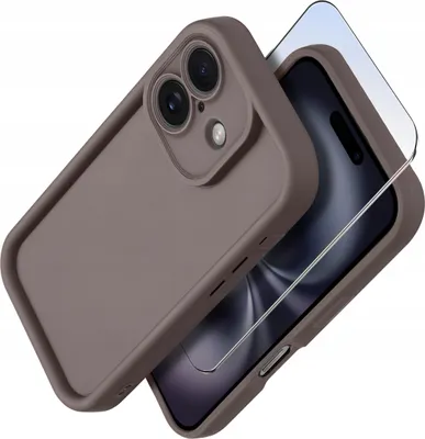 Produktbild von Silikonhülle für iPhone 16 MATT + Schutzglas für den Bildschirm 9H