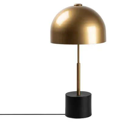 Image de Lampe de table en métal noir antique - Ø 26 x H 53 cm - 1 x E14 Max 40W - IP20