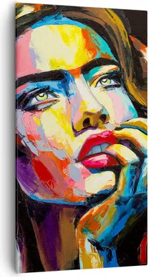 Produktbild von Bild auf Leinwand - Leinwandbild - Mädchen Gesicht - 55x100cm - Wand Bild - Wanddeko - Wandbilder - Leinwanddruck - Bilder - Kunstdruck - Wanddekoration - Leinwand bilder - Wandkunst - PA55x100-3456