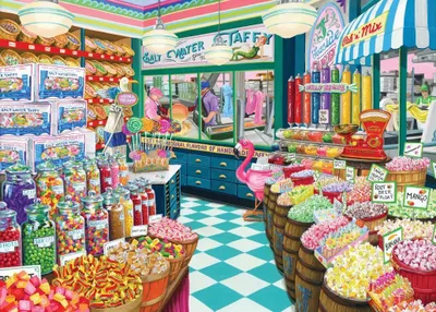 Produktbild von Bluebird Puzzle Puzzle Süßigkeitenladen - 500 Teile buntes Spielzeug