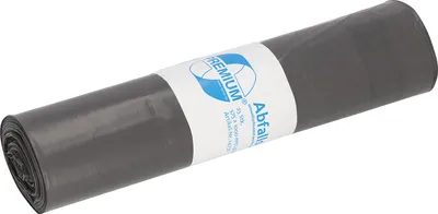 Produktbild von Neutralware Müllsack PREMIUM 57,5 x 100 cm (B x H) 70l Polyethylen grau 25 St./Pack.