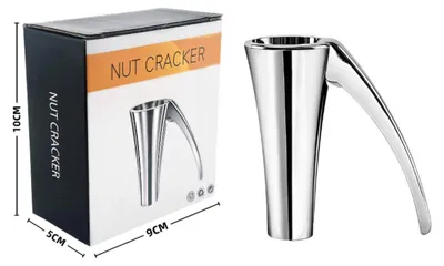 Produktbild von INF Trichter-Nussknacker aus Zinklegierung mit ABS-Griff, 3,2 cm Ø