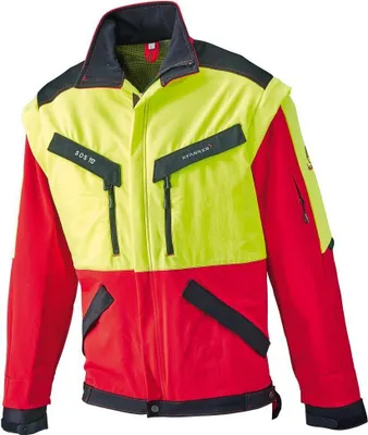 Produktbild von Pfanner Forst Jacke, Cordura, Gr. M, rot/gelb