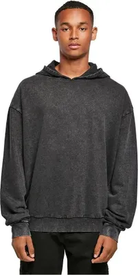 Produktbild von Build Your Brand Acid Washed Oversized Kapuzenpullover Grau M Herren Grau M