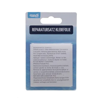 Produktbild von mediPOOL Reparatursatz 5 Klebefolien, Abziehfolie, Folienflicken, Flickzeug, selbstklebend