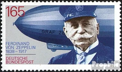 Produktbild von Briefmarken BRD (BR.Deutschland) 1992 Mi 1597 (kompl.Ausgabe) postfrisch 75.Todestag von Zeppelin